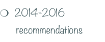 m  2014-2016        recommendations 