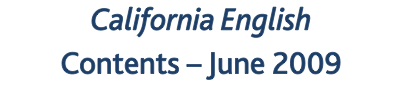 California English Contents &ndash; June 2009
