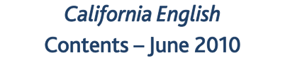 California English Contents &ndash; June 2010