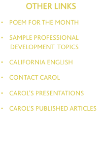 OTHER LINKS  &bull;    poem for the MONTH  &bull;    sample 