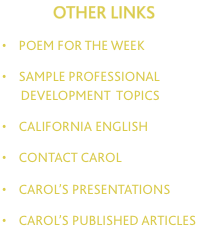 OTHER?LINKS  &bull;    poem for the week  &bull;    sample p