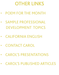 OTHER LINKS  &bull;    poem for the MONTH  &bull;    sample 