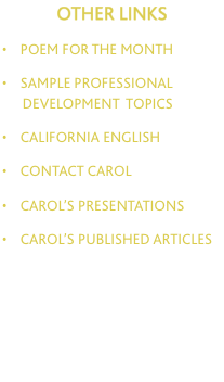 OTHER LINKS  &bull;    poem for the MONTH  &bull;    sample 