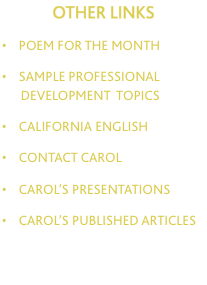OTHER LINKS  &bull;    poem for the MONTH  &bull;    sample 