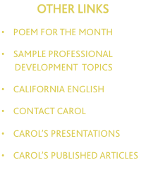 OTHER LINKS  &bull;    poem for the MONTH  &bull;    sample 