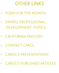 OTHER LINKS  &bull;    poem for the MONTH  &bull;    sample 