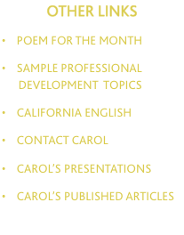 OTHER LINKS  &bull;    poem for the MONTH  &bull;    sample 