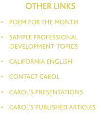 OTHER LINKS  &bull;    poem for the MONTH  &bull;    sample 