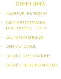 OTHER LINKS  &bull;    poem for the MONTH  &bull;    sample 
