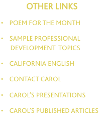 OTHER LINKS  &bull;    poem for the MONTH  &bull;    sample 