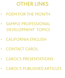 OTHER LINKS  &bull;    poem for the MONTH  &bull;    sample 