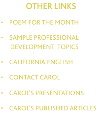OTHER LINKS  &bull;    poem for the MONTH  &bull;    sample 