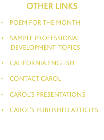 OTHER LINKS  &bull;    poem for the MONTH  &bull;    sample 