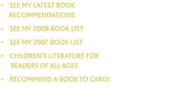 &bull;    SEE MY LATEST BOOK       RecommeNdations  &bull;    
