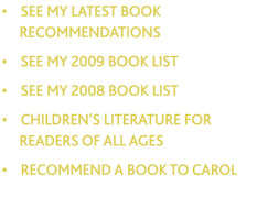 &bull;    SEE MY LATEST BOOK       RecommeNdations  &bull;    