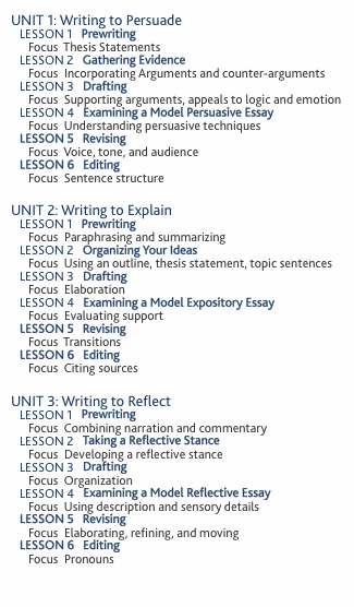 UNIT?1:?Writing to Persuade    Lesson 1   Prewriting        Foc