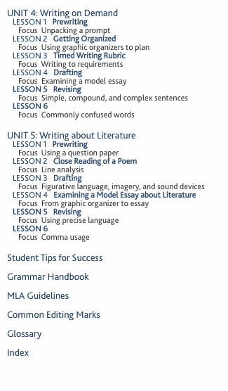 UNIT?4:?Writing on Demand    Lesson 1   Prewriting        Focus