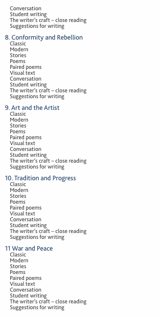 Conversation Student writing The writer&rsquo;s craft &ndash; close reading